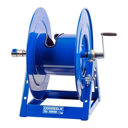 Coxreels Competitor Hand Crank Hose Reel: 1" I.D., 150' Hose Cap., Less Hose, 3000 PSI 1175-6-150